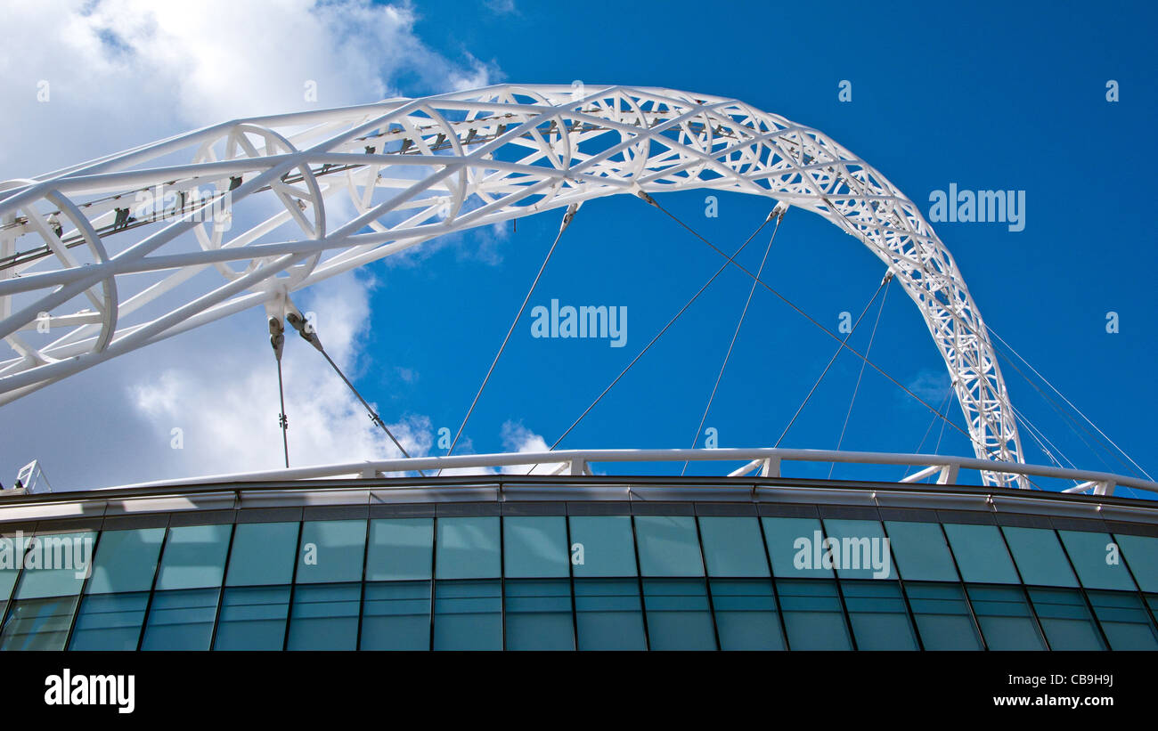 Wembley-Stadion Bogen Stockfoto