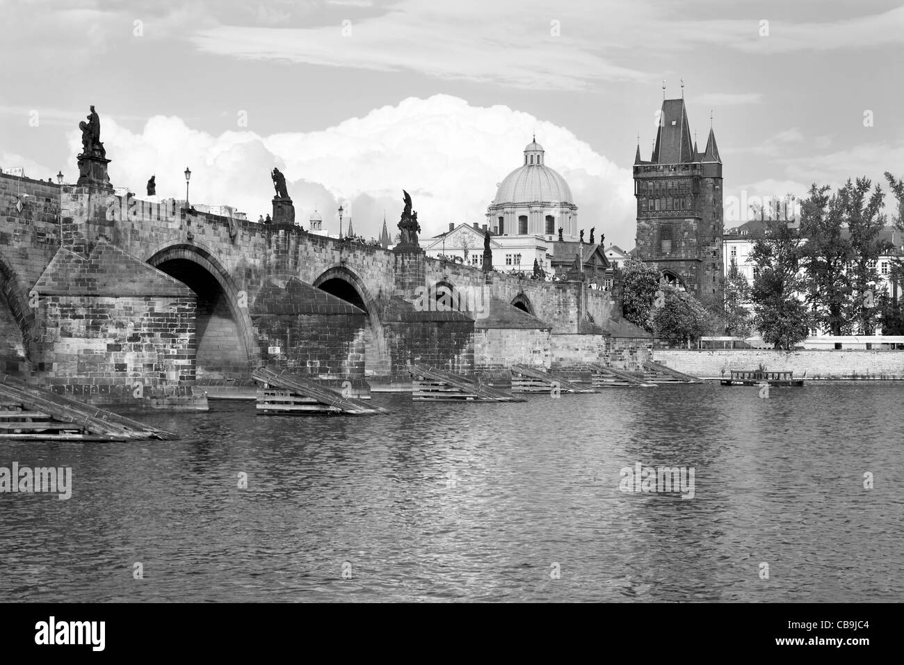 Prag - Karlsbrücke Stockfoto