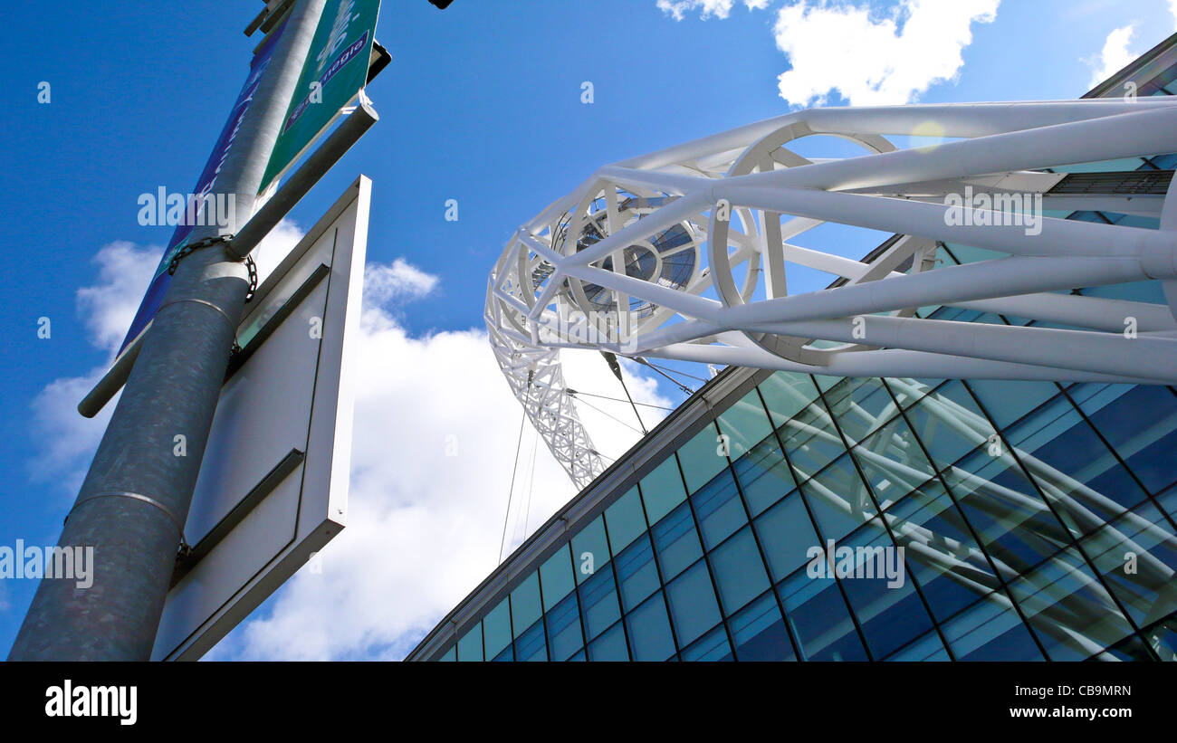 Wembley-Stadion Bogen Stockfoto