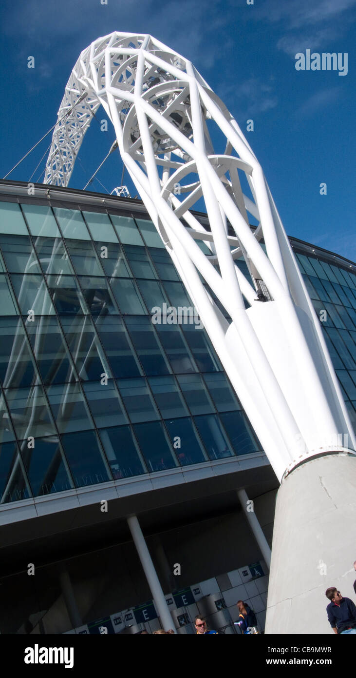 Wembley-Stadion Bogen Stockfoto