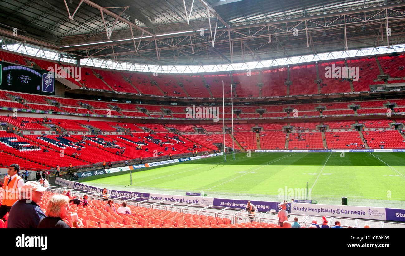 Im Wembley-Stadion Stockfoto