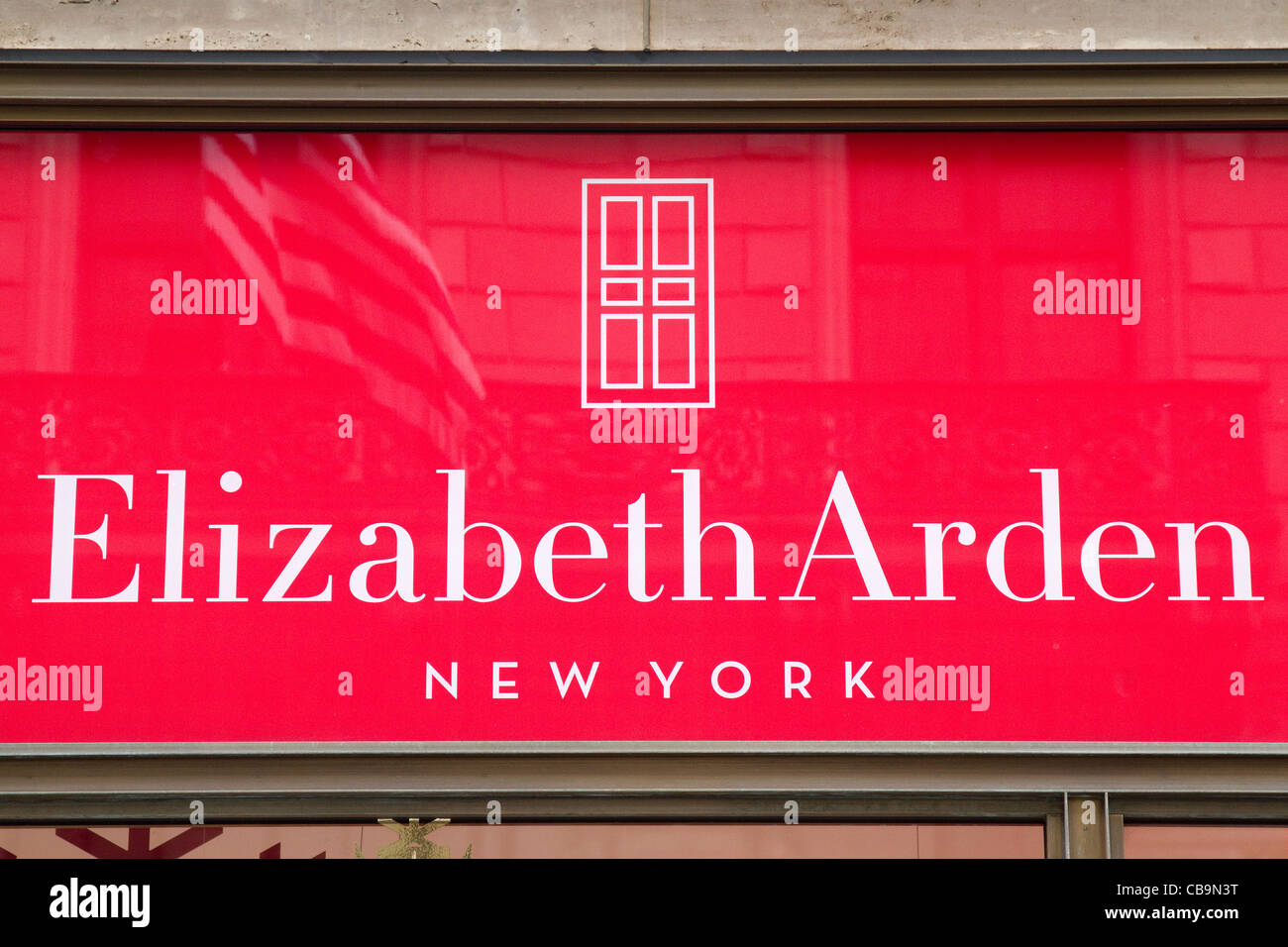 Elizabeth Arden Ladenfront New York. Stockfoto