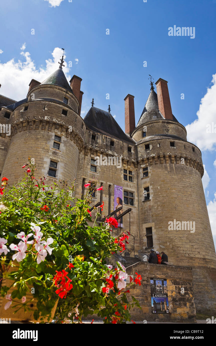 Wickelten Schloss, einem Loire-Schloss, Loiretal, Frankreich Stockfoto