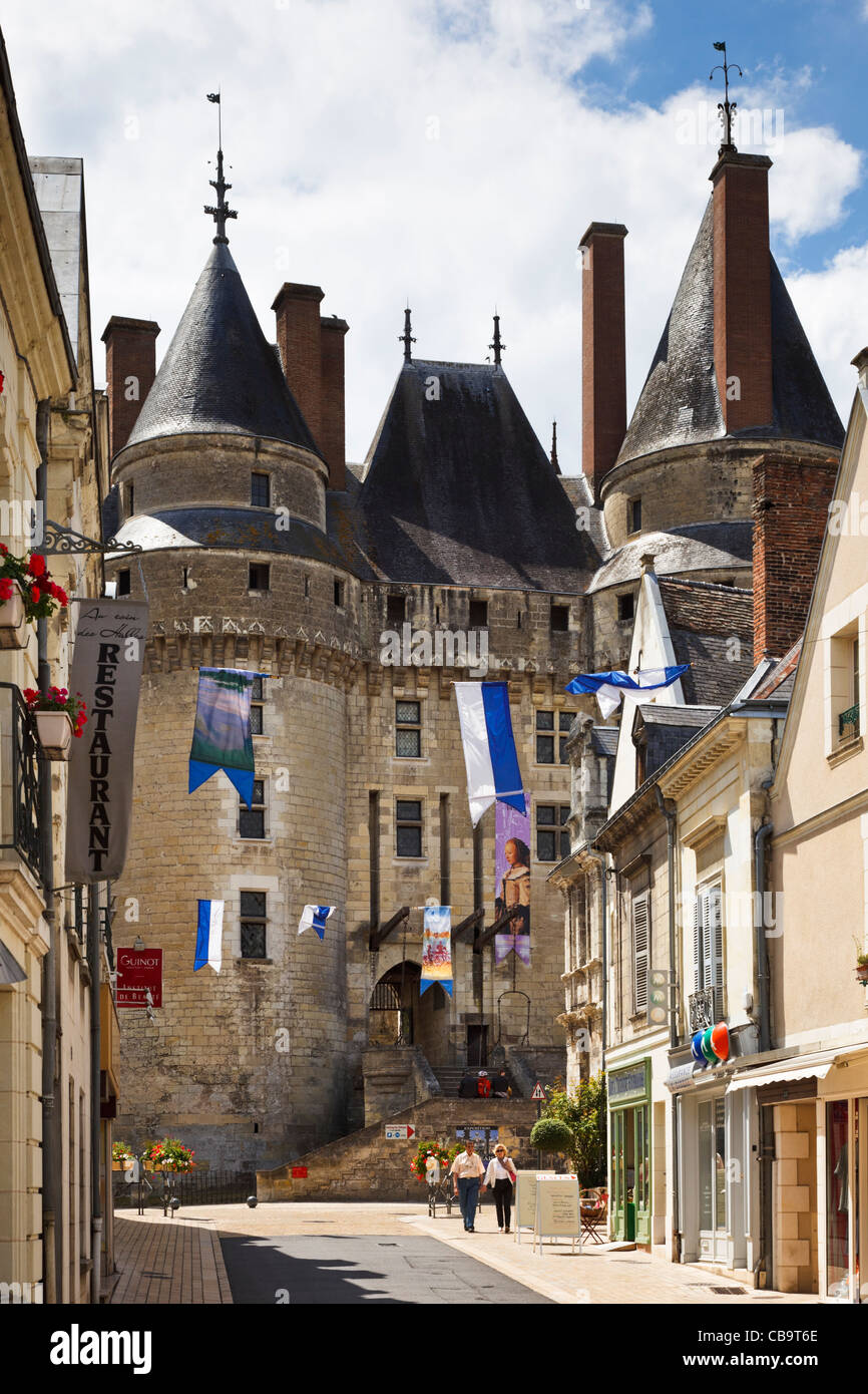 Chateau de wickelten am wickelten, Loiretal, Frankreich Stockfoto