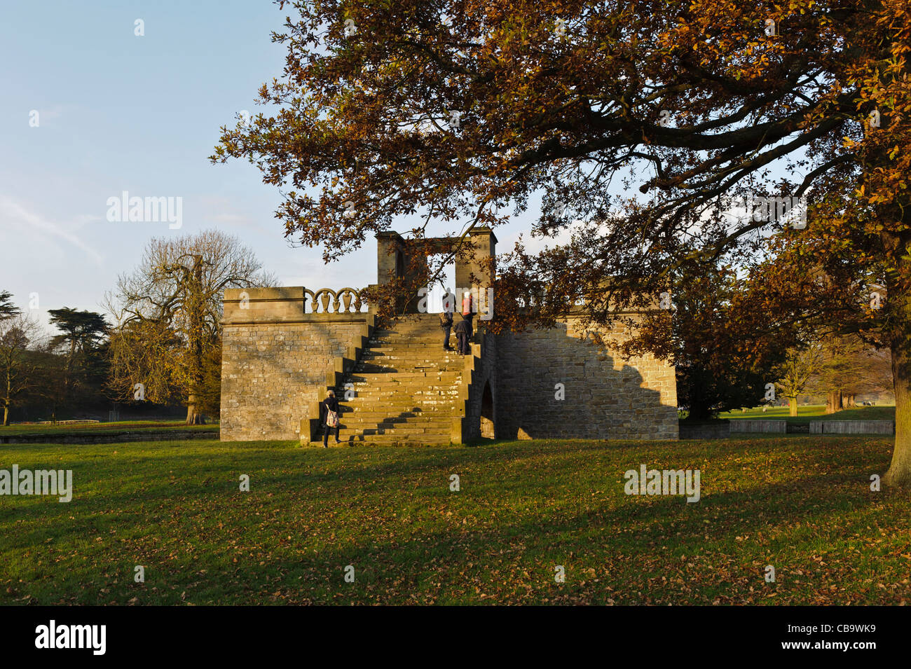 Queen Mary es Bower, Chatsworth Anwesen Stockfoto