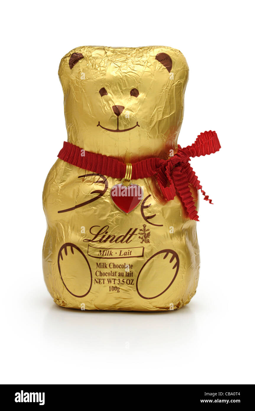 Lindt Schokolade Bär Stockfoto