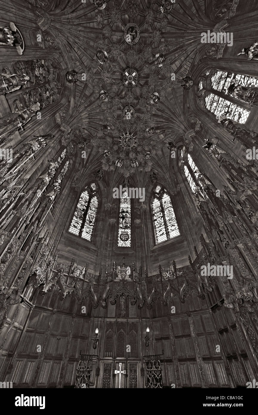 Das Thistle Kapelle Interieur, St. Giles' Cathedral, Edinburgh Stockfoto