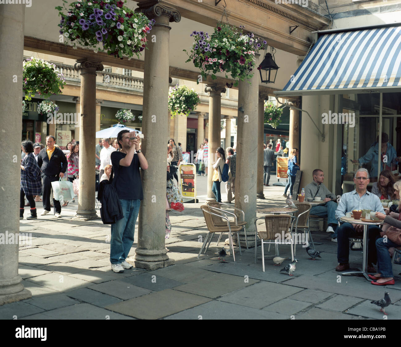 Straßenszenen in Bath UK Stockfoto