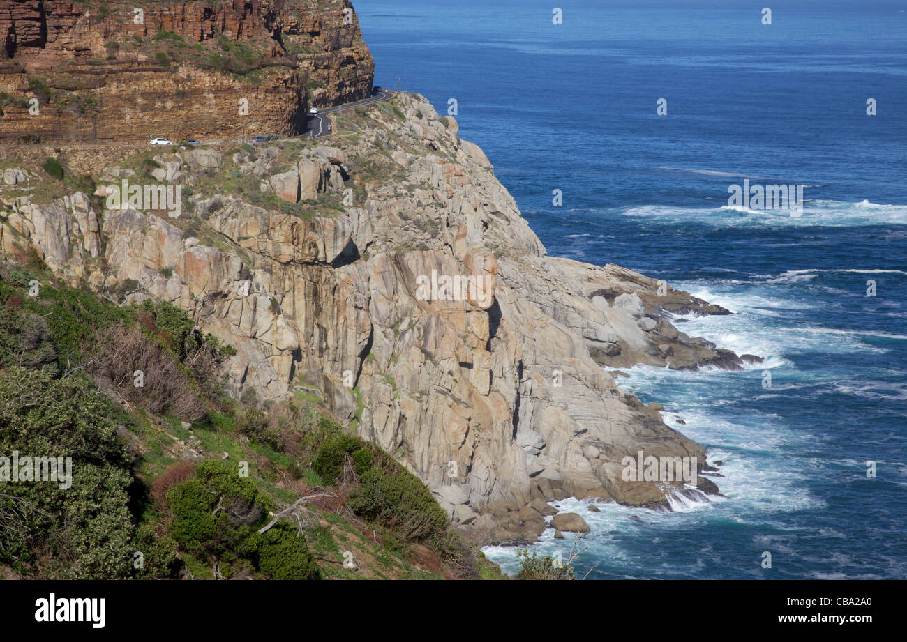 Malerische Chapmans Peak Drive, Cape Town, Südafrika. Stockfoto