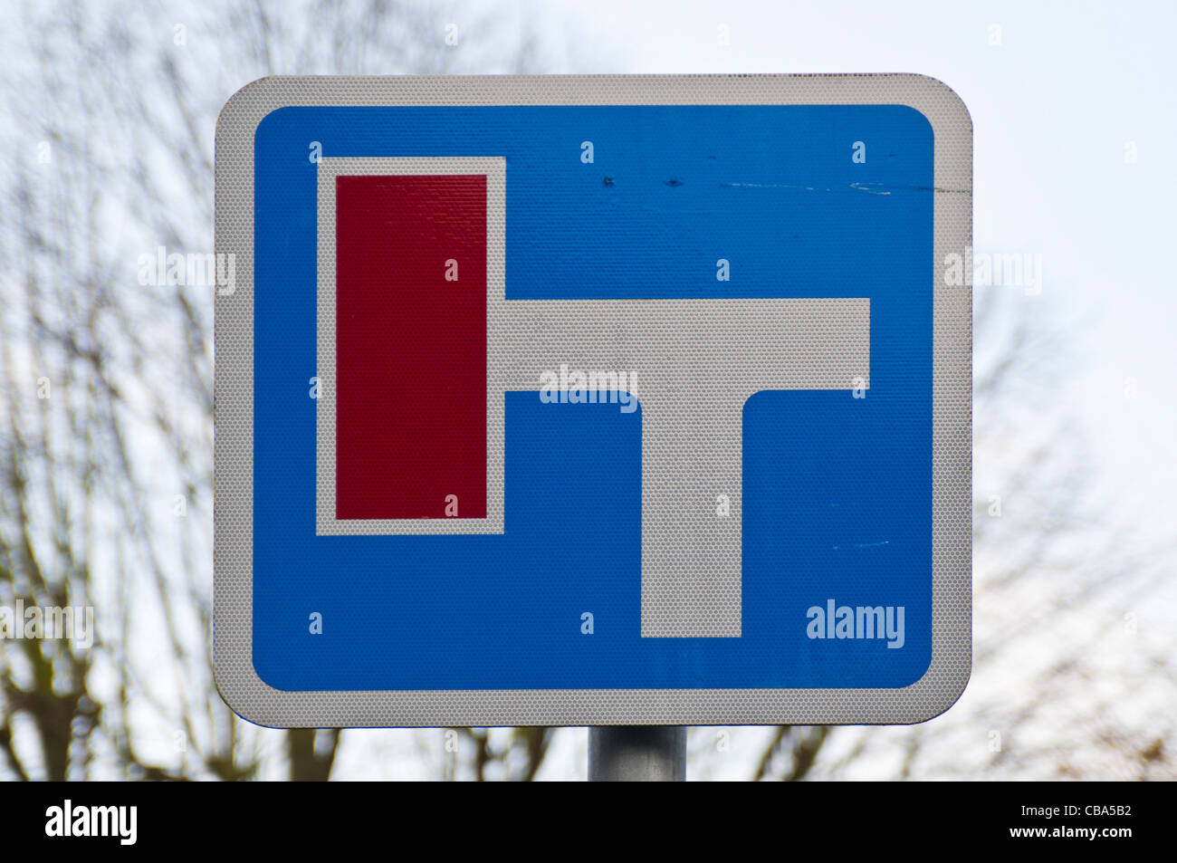 Britische "Sackgasse" Straßenschild Stockfoto