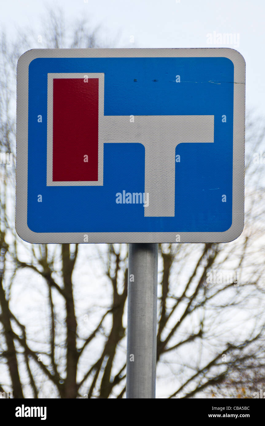 Britische "Sackgasse" Straßenschild Stockfoto