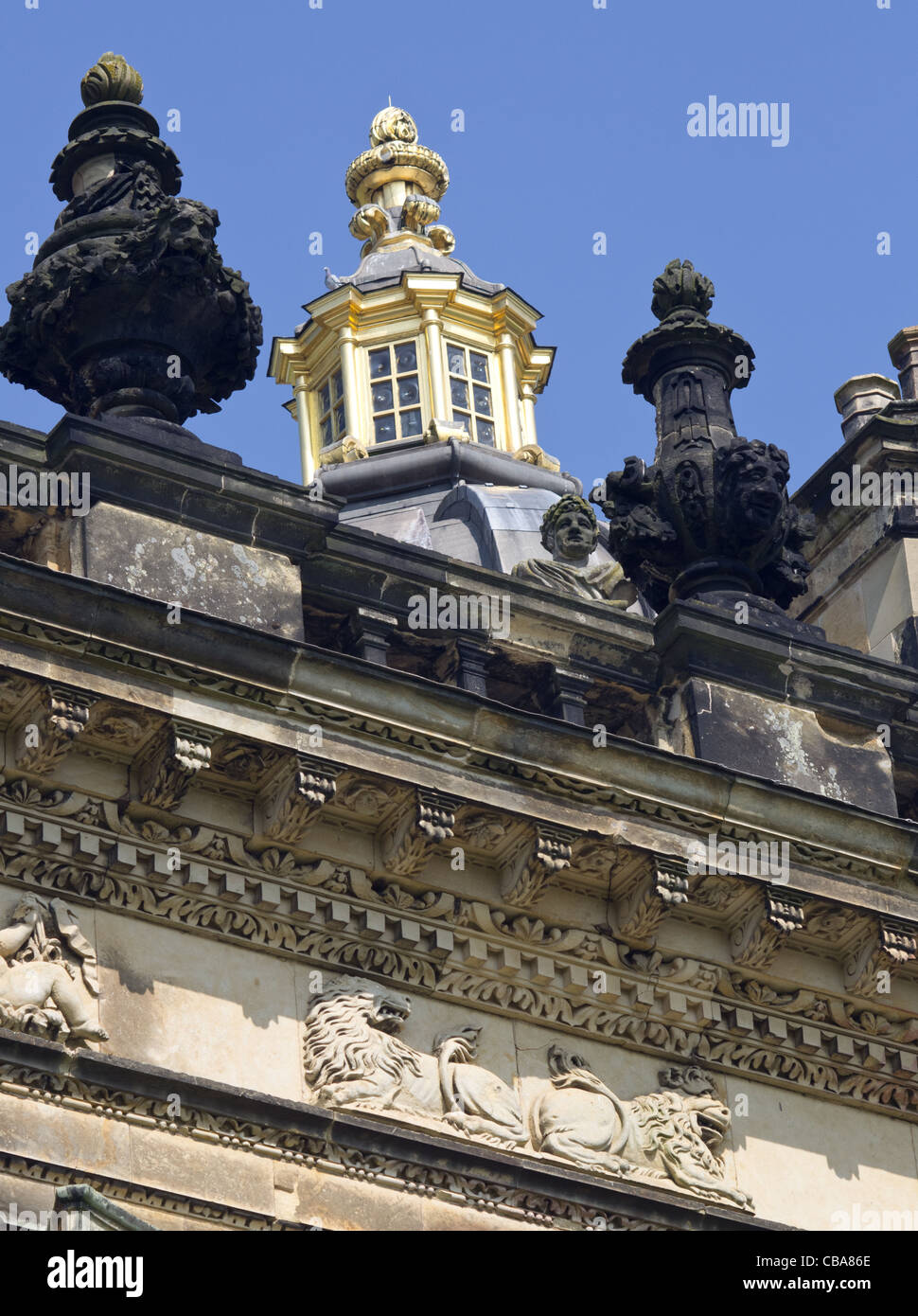 Gebäude-Detail Castle Howard, in der Nähe von Malton, North Yorkshire Stockfoto