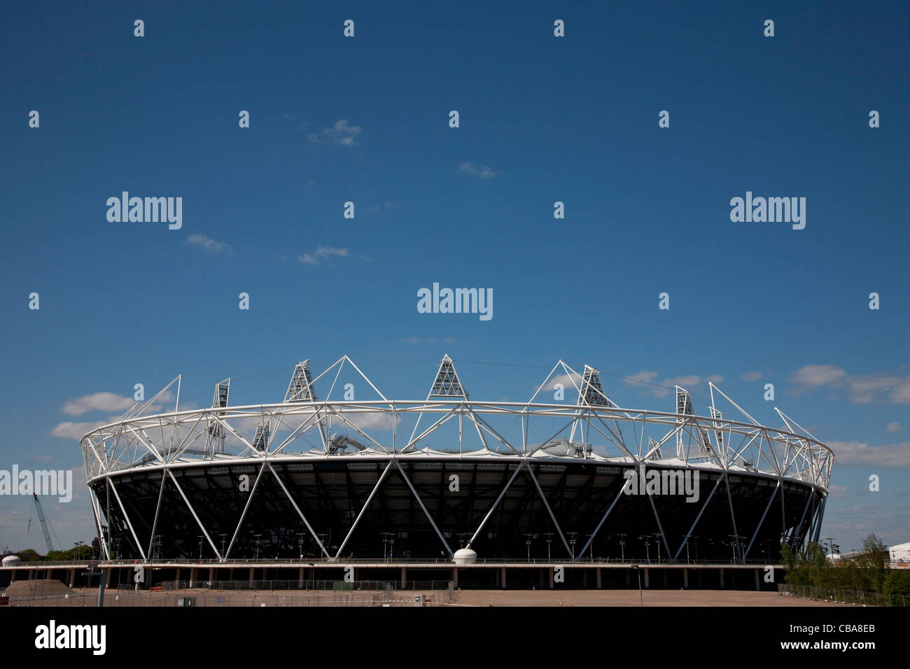 02.05.2011 Vorschaubilder für die Olympischen Spiele 2012 in London. Die Leichtathletik und main Event Arena. Stockfoto