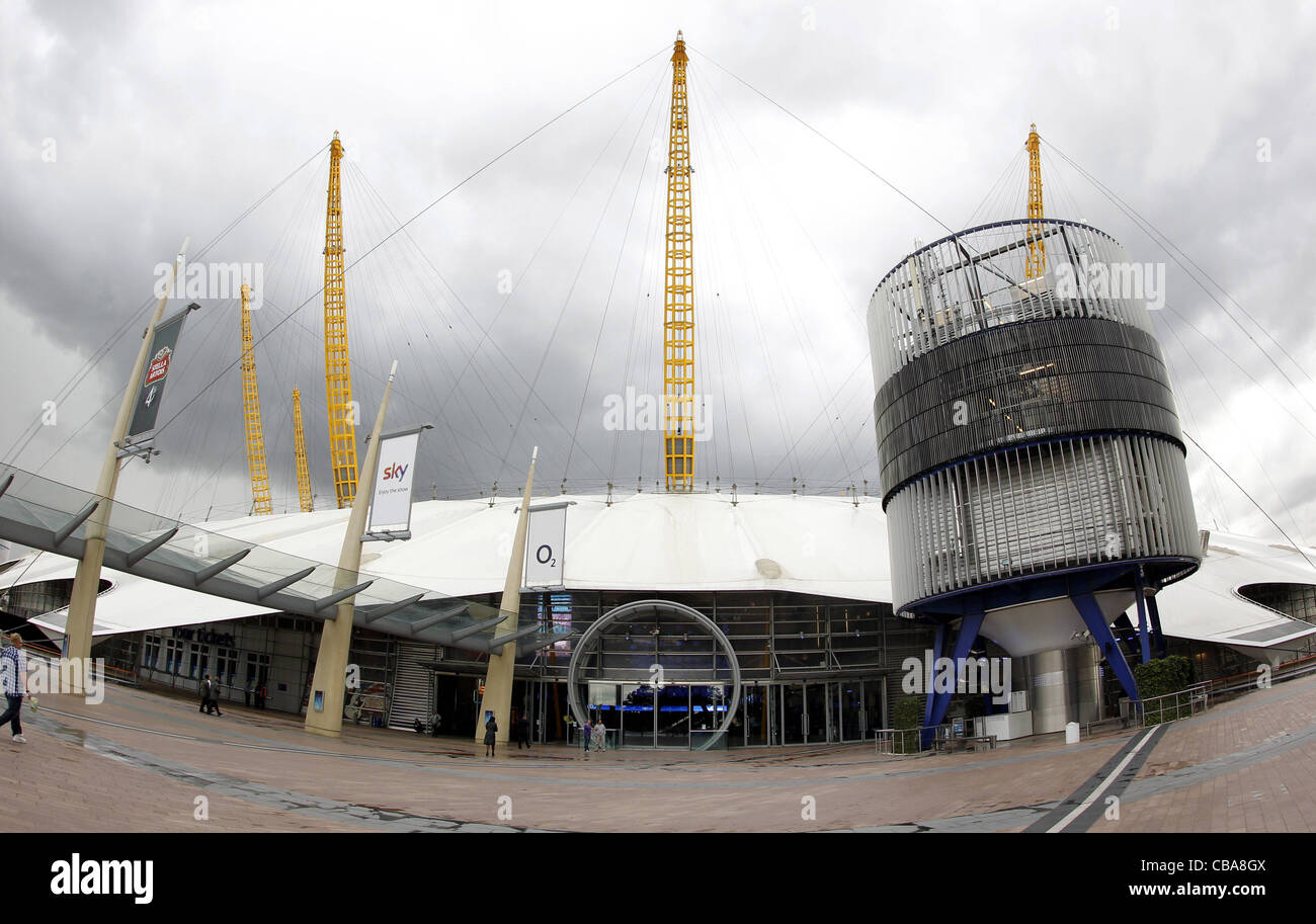 29.05.2011 Vorschau Bilder für die Olympischen Spiele 2012 in London. Bild zeigt The North Greenwich O2 Arena. Stockfoto