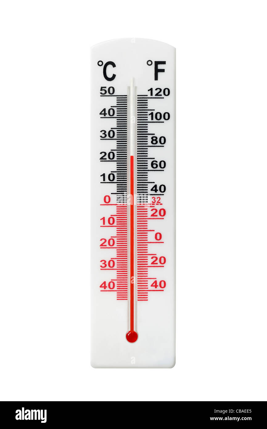 Thermometer Ausschneiden Stockfoto