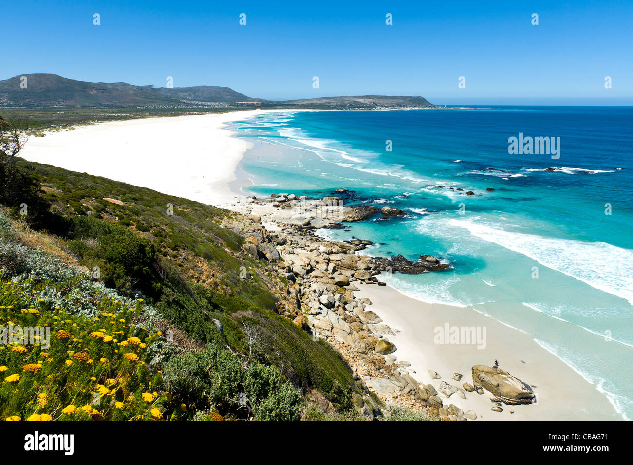 Strand in Noordhoek Western Cape Südafrika Stockfoto