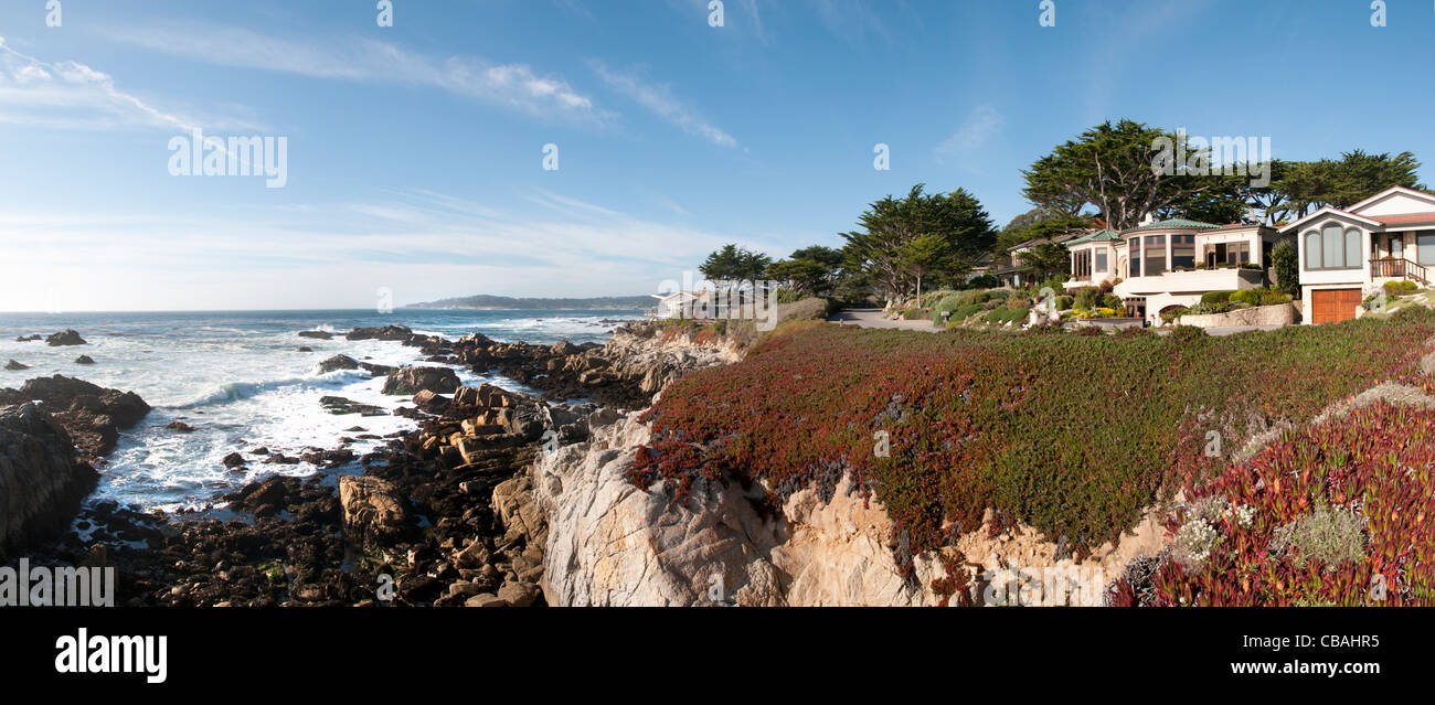 Strand von Carmel Felsen Wellen Big Sur California Vereinigte Sta Stockfoto