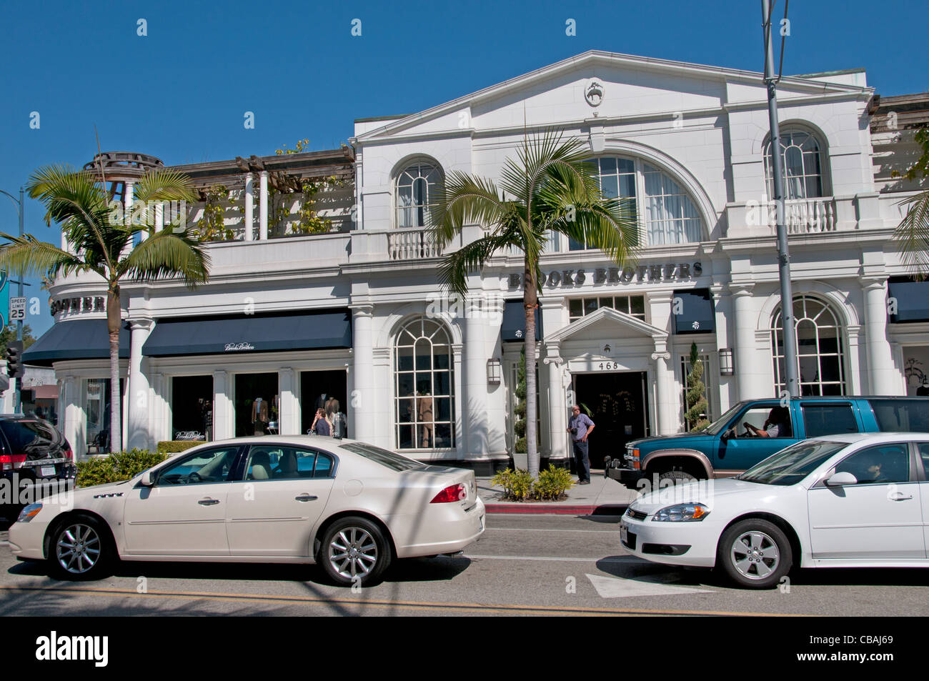 Brooks Brothers Rodeo Drive Boutiquen Geschäfte Beverly Hills-Los Angeles-Kalifornien-USA Stockfoto