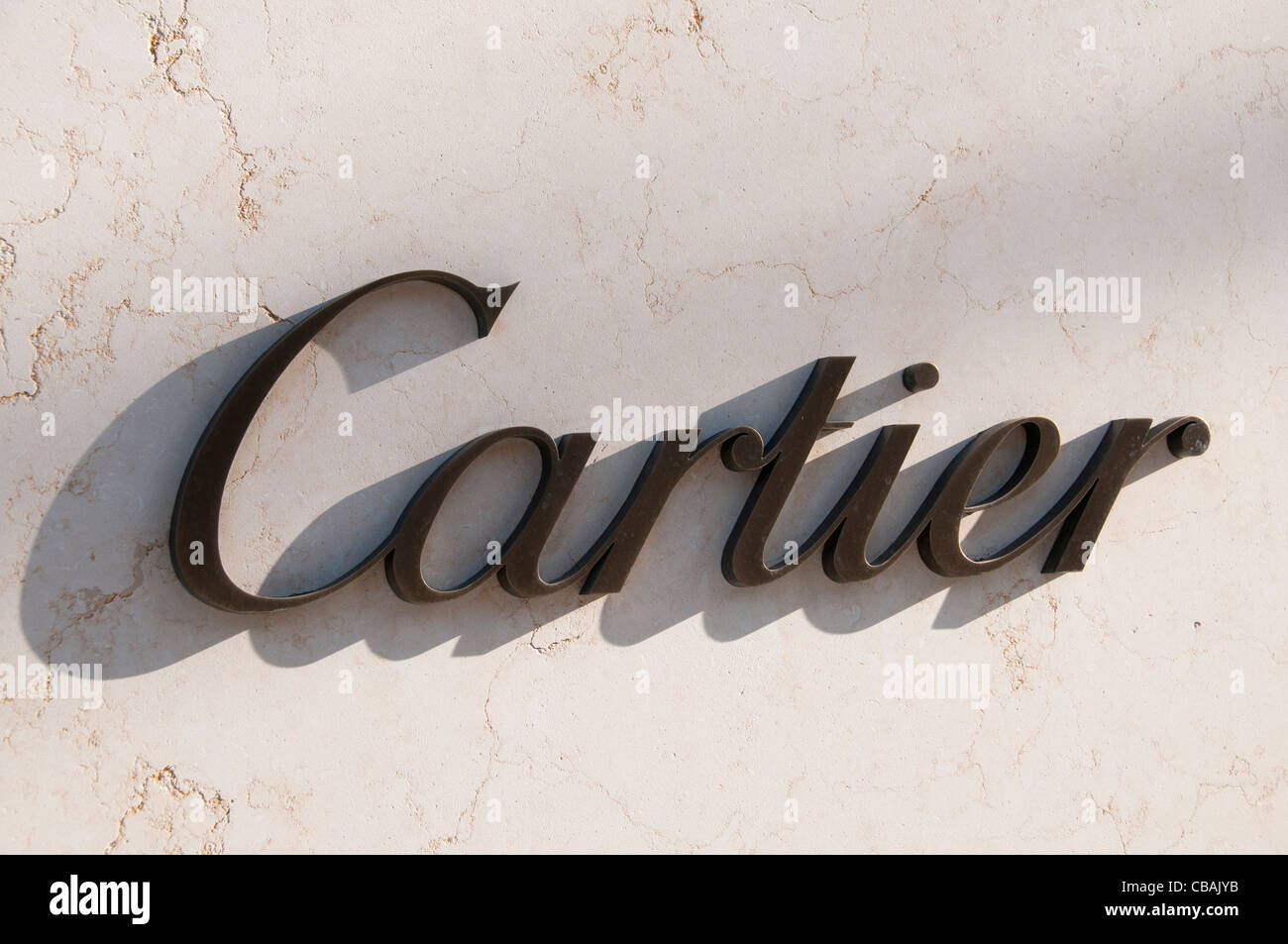 Cartier Juwelier Rodeo Drive Boutiquen Geschäfte Beverly Hills-Los Angeles-Kalifornien-USA Stockfoto