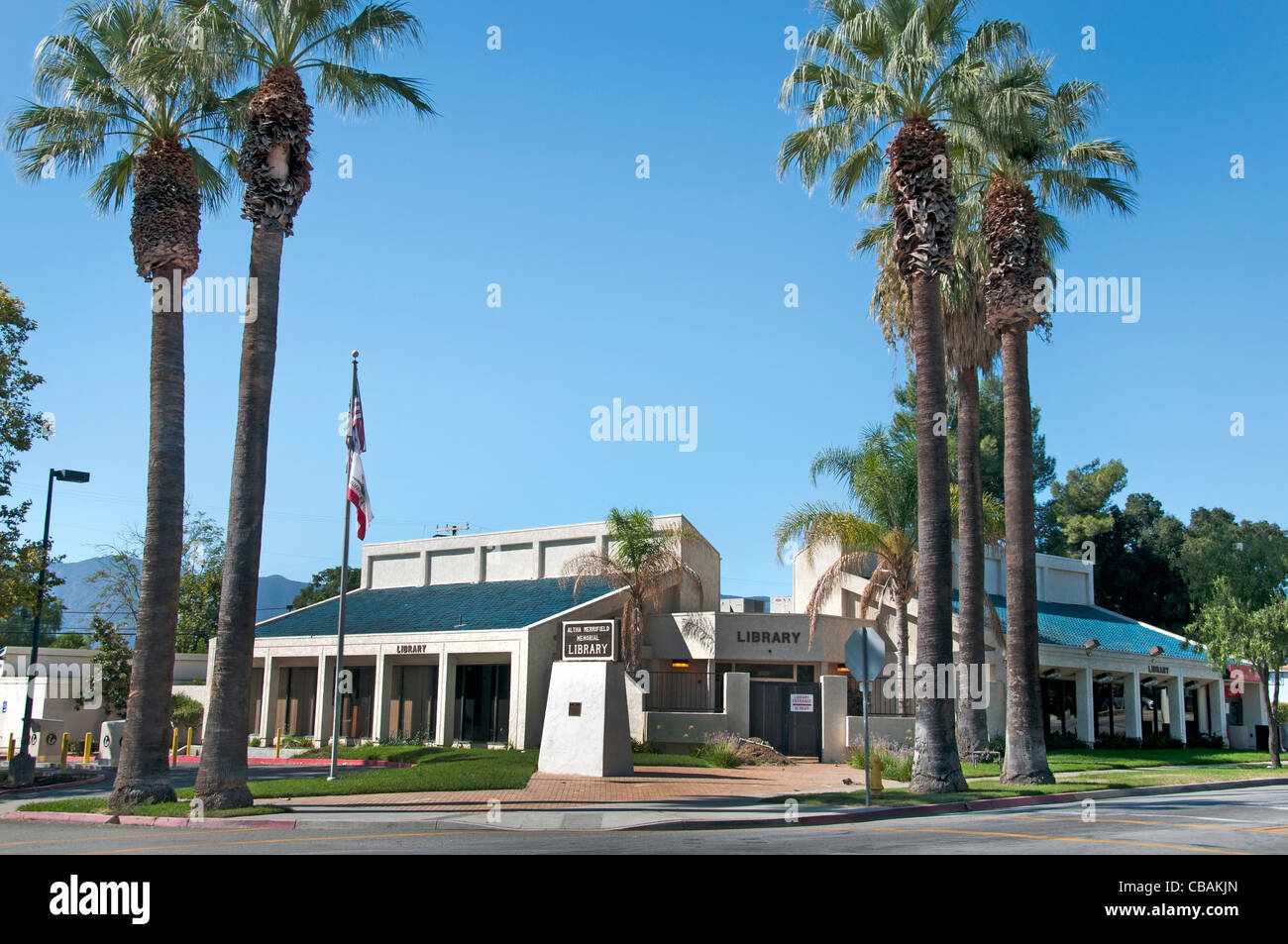 Bibliothek Lake Elsinore California Vereinigte Staaten von Amerika Stockfoto