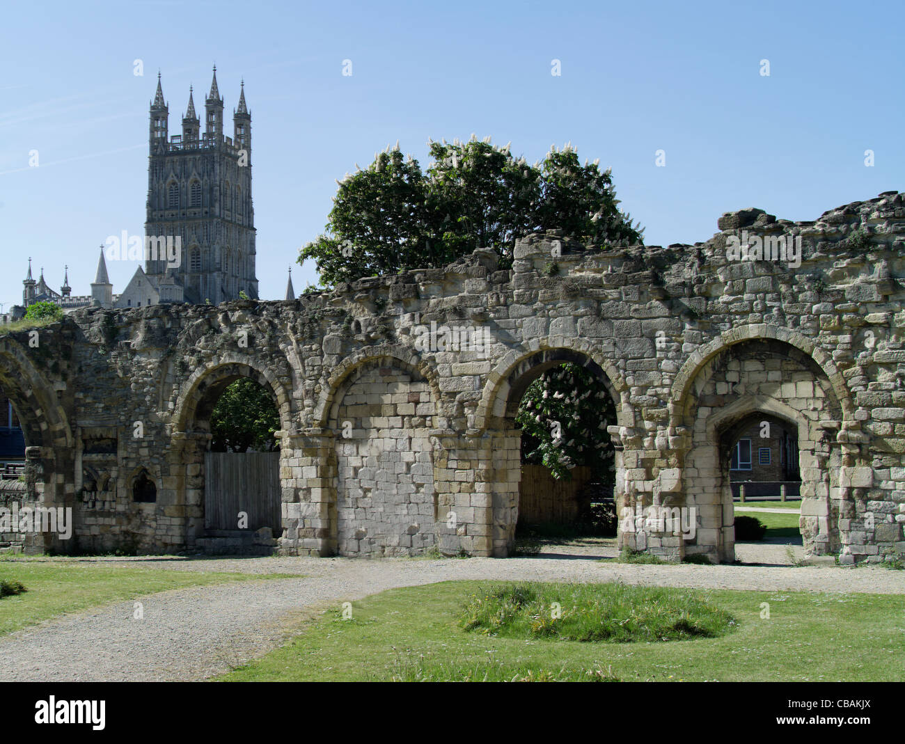 Priorat St. Oswald, Gloucester Stockfoto