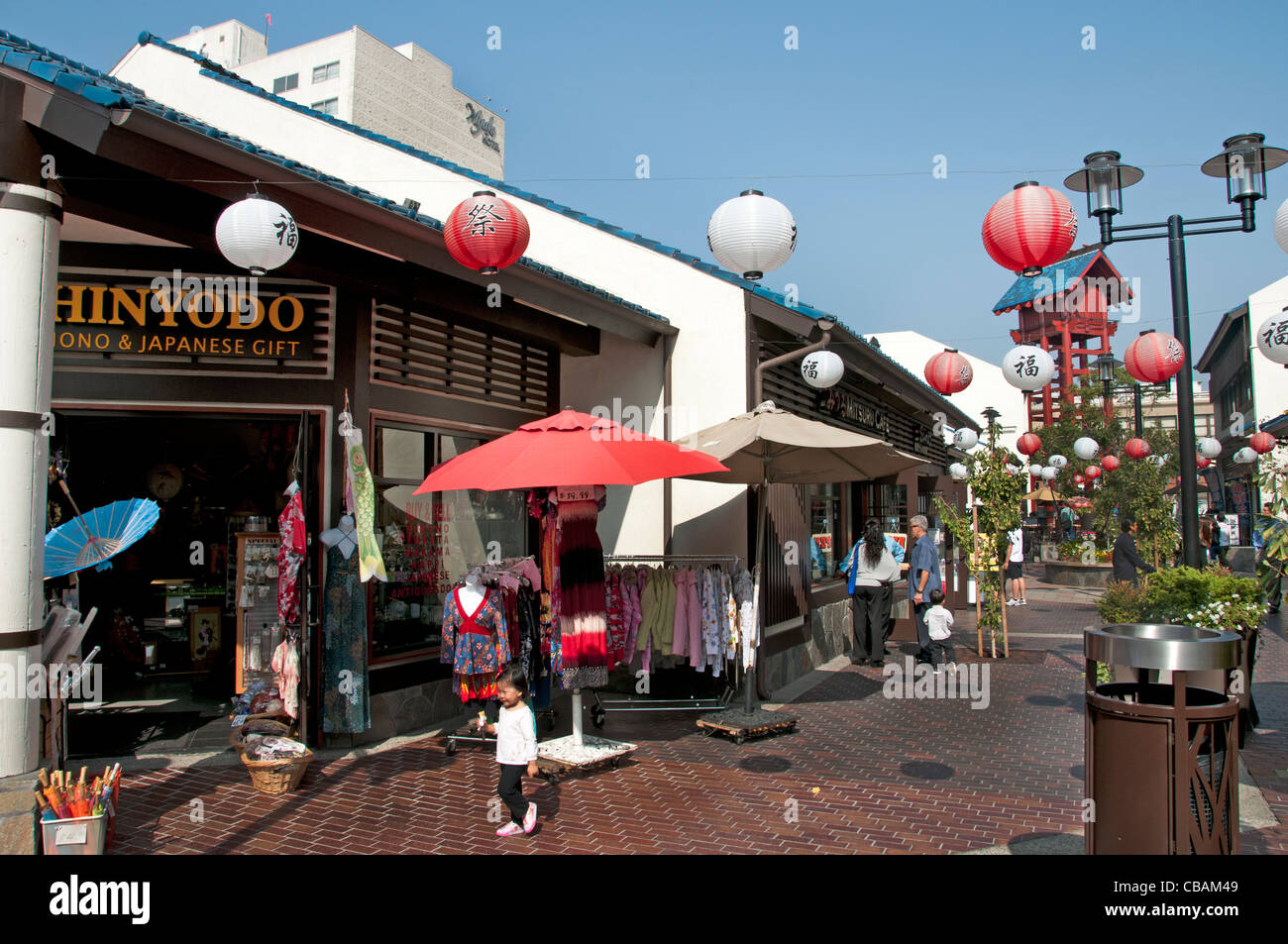 Little Tokyo Japan Japanisch Zentrum der Stadt Los Angeles USA Stockfoto