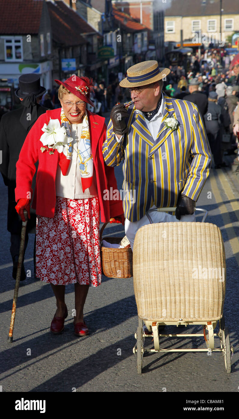 Land-LADY & GENTLEMAN PICKERING NORTH YORKSHIRE 15. Oktober 2011 Stockfoto