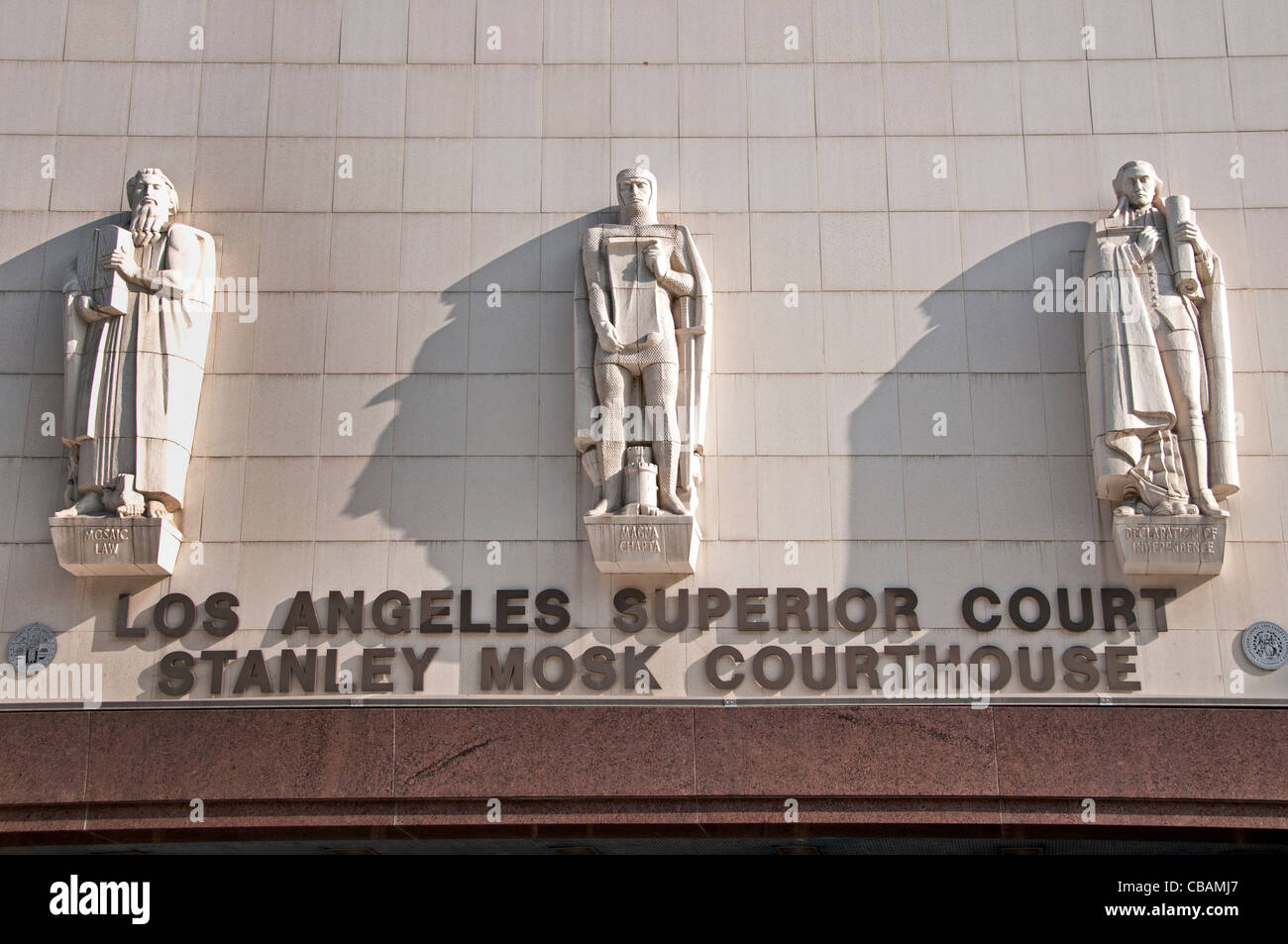 Los Angeles Superior Court Stanley Mosk Gerichtsgebäude Vereinigte Staaten Stockfoto