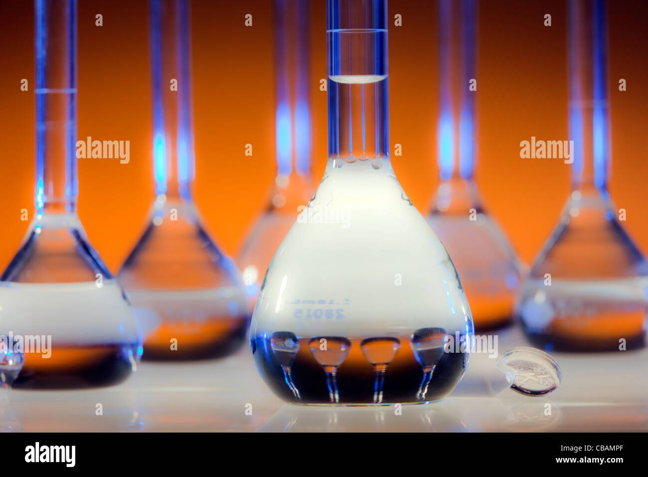 Chemischen Glaswaren Stockfoto