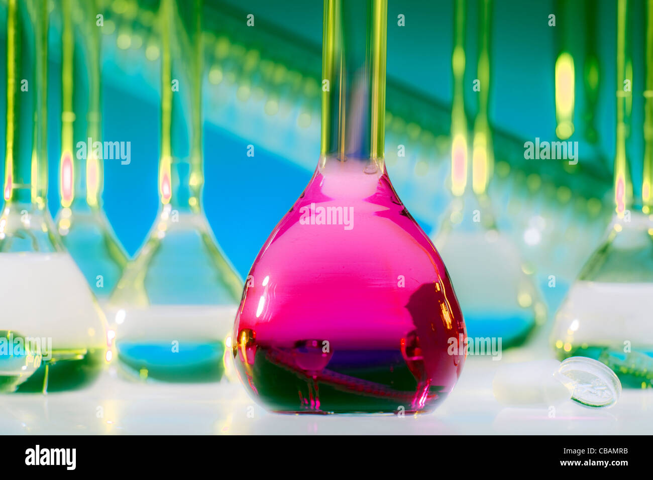 Chemischen Glaswaren Stockfoto