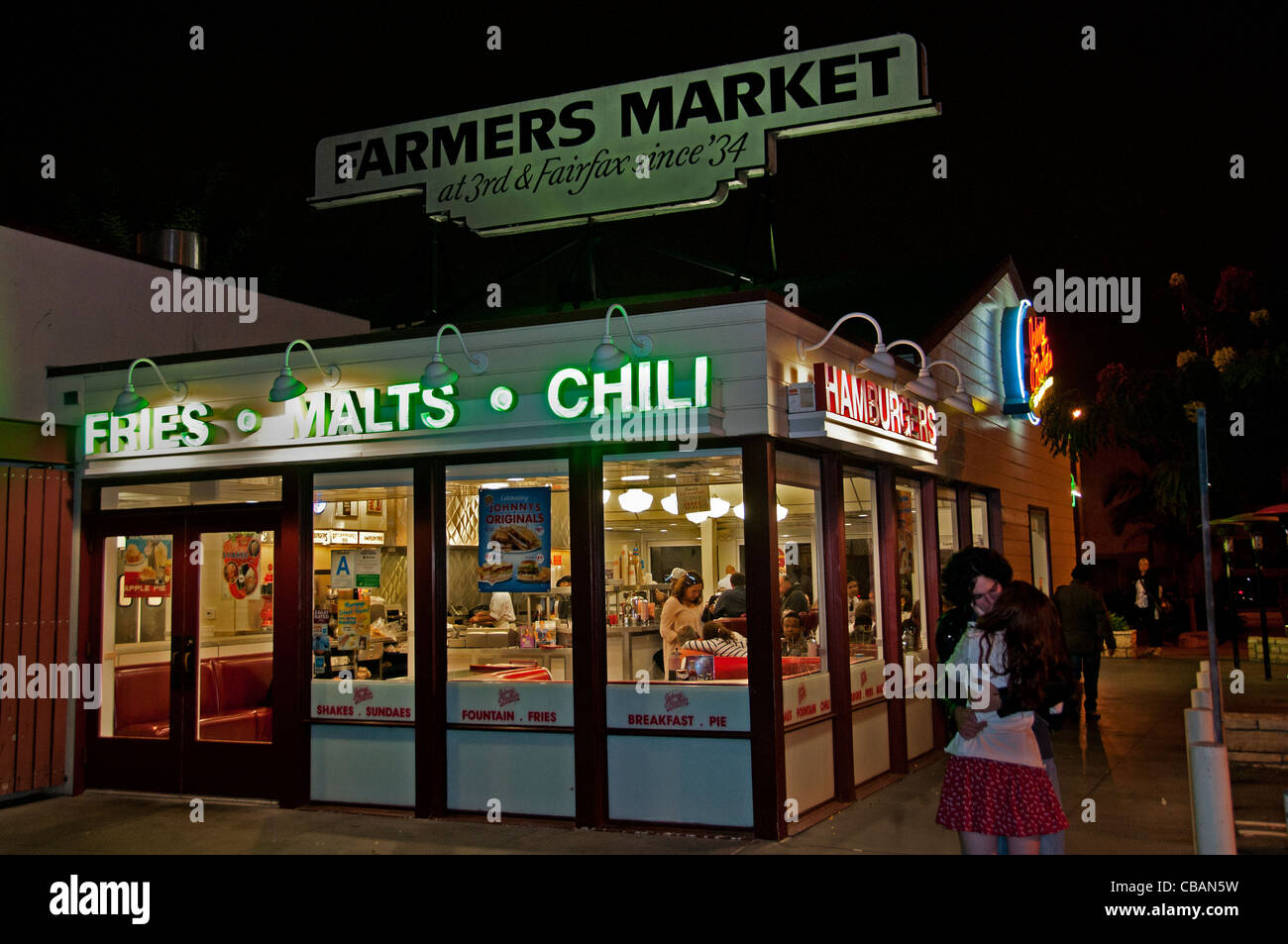 The Grove Farmers Market Retail Entertainment Shopping Mall Los Angeles California United StatesV Stockfoto