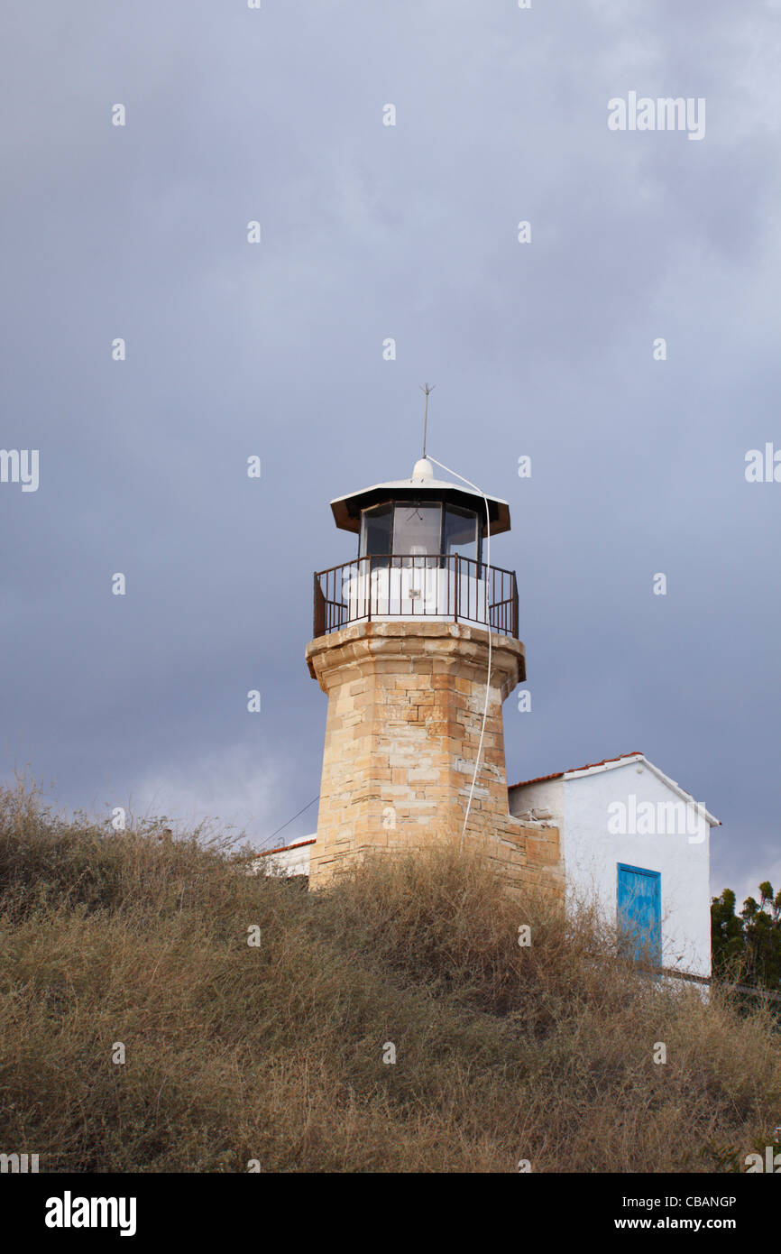 KiTi Leuchtturm Cape Kiti, Larnaca, Zypern. Stockfoto