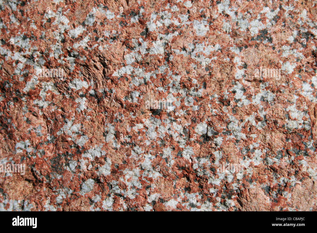 Rosa Feldspat Granit Fels-DGM Stockfoto