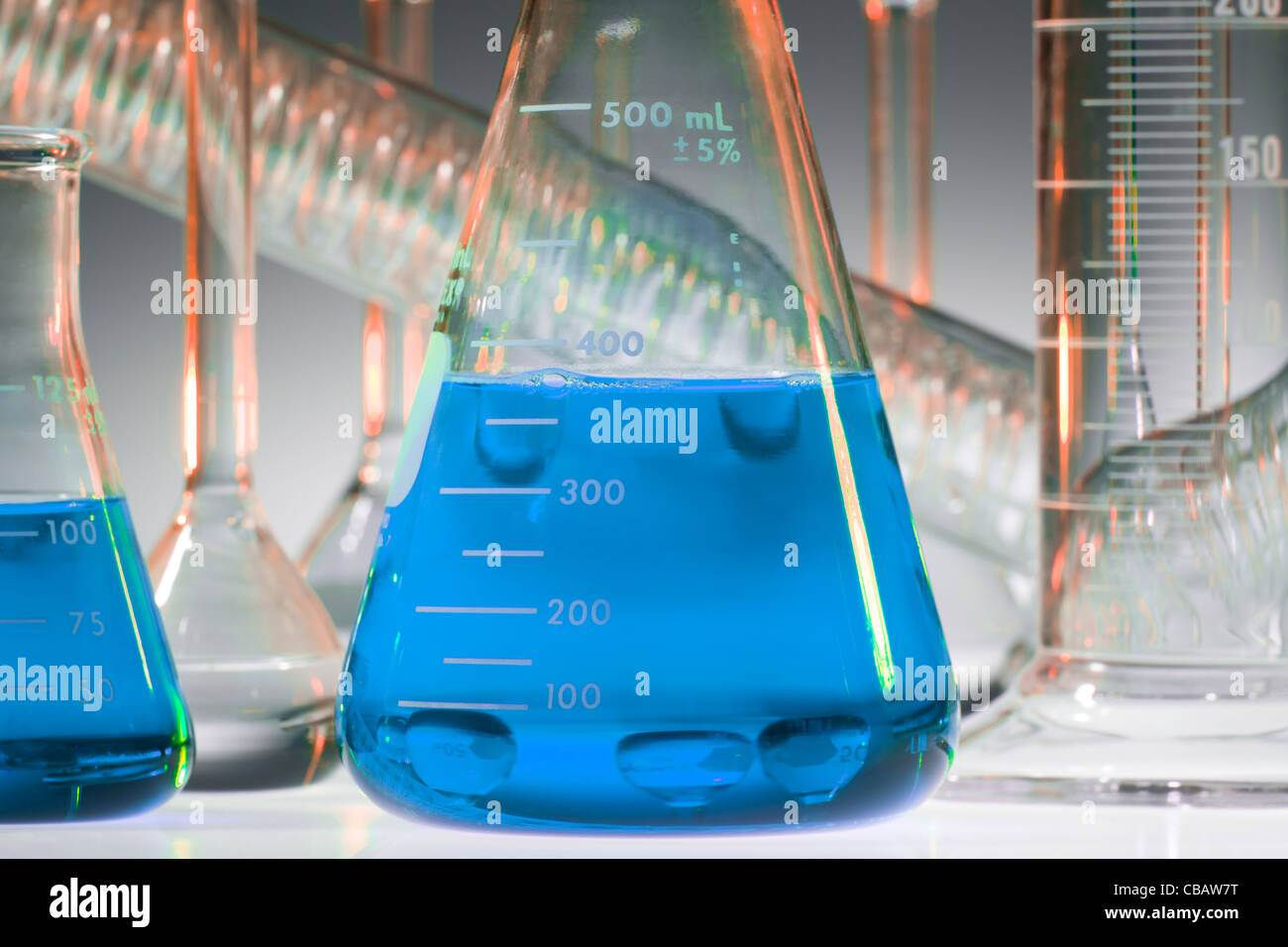 Chemischen Glaswaren Stockfoto
