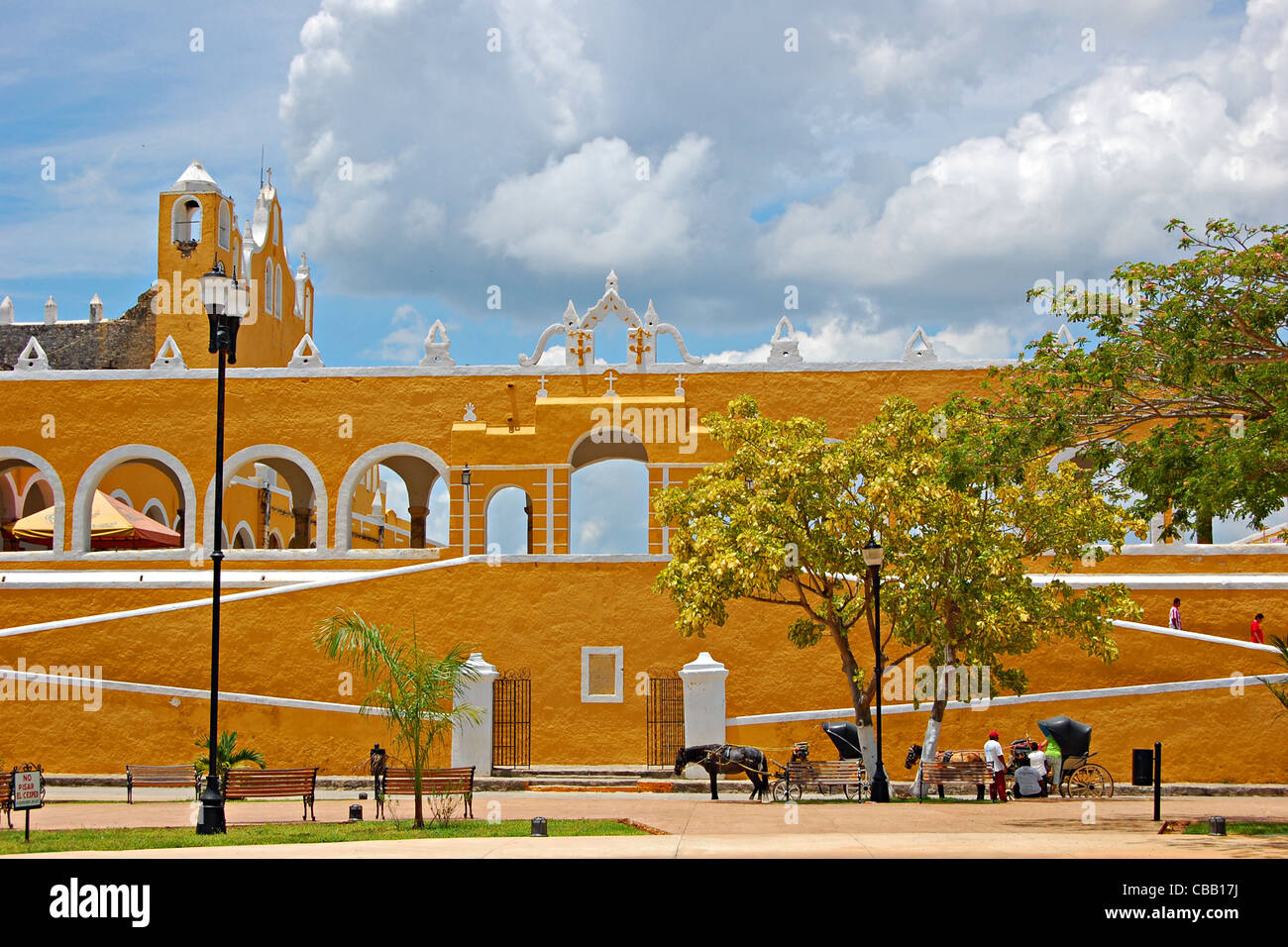 Convento San Antonio de Padua, Izamal, Mexiko Stockfoto