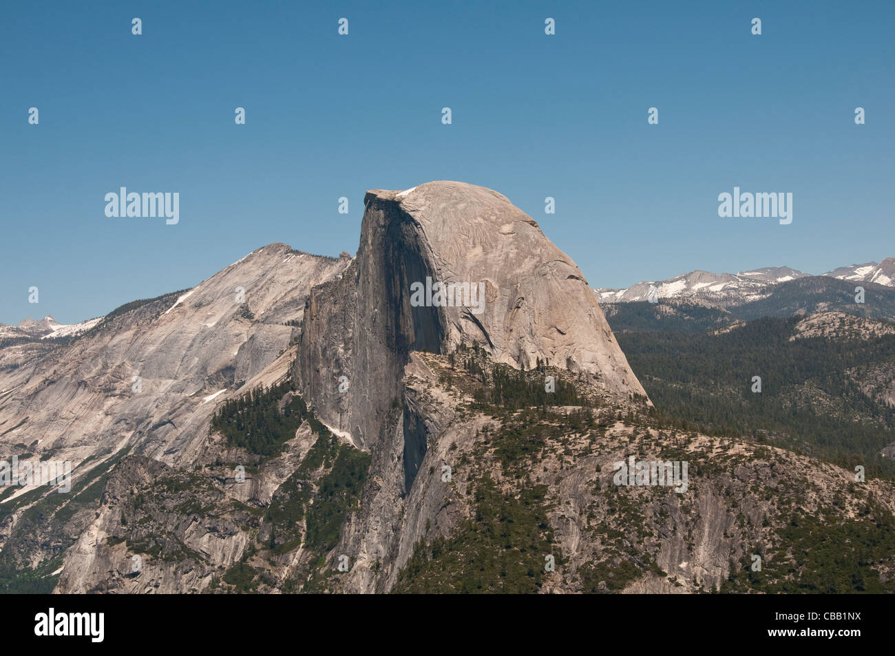 Half Dome, vom Glacier Point, Yosemite-Nationalpark, Kalifornien, USA. Foto Copyright Lee Foster. Foto # california121317 Stockfoto