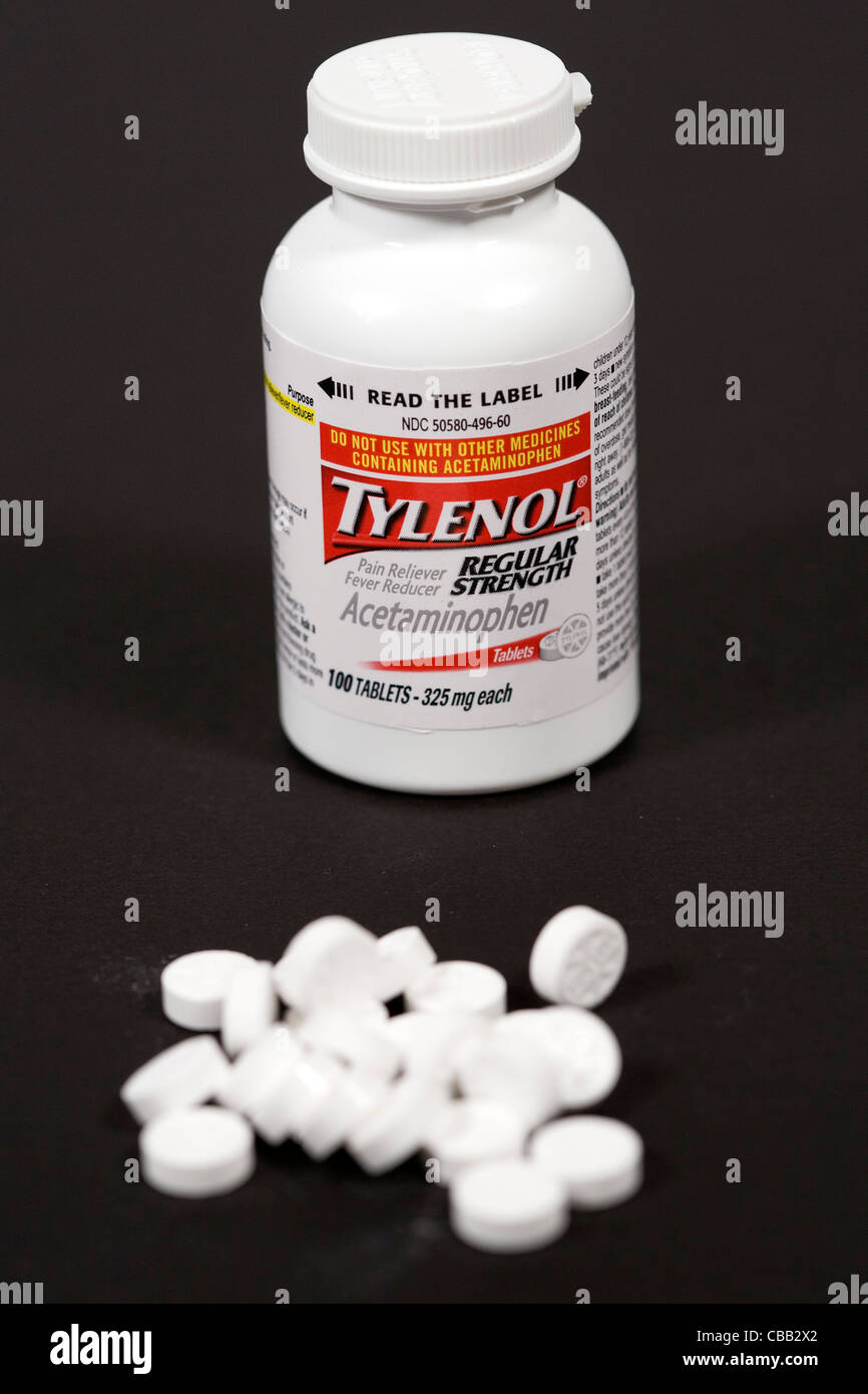 Tylenol Paracetamol Tabletten Stockfotografie - Alamy