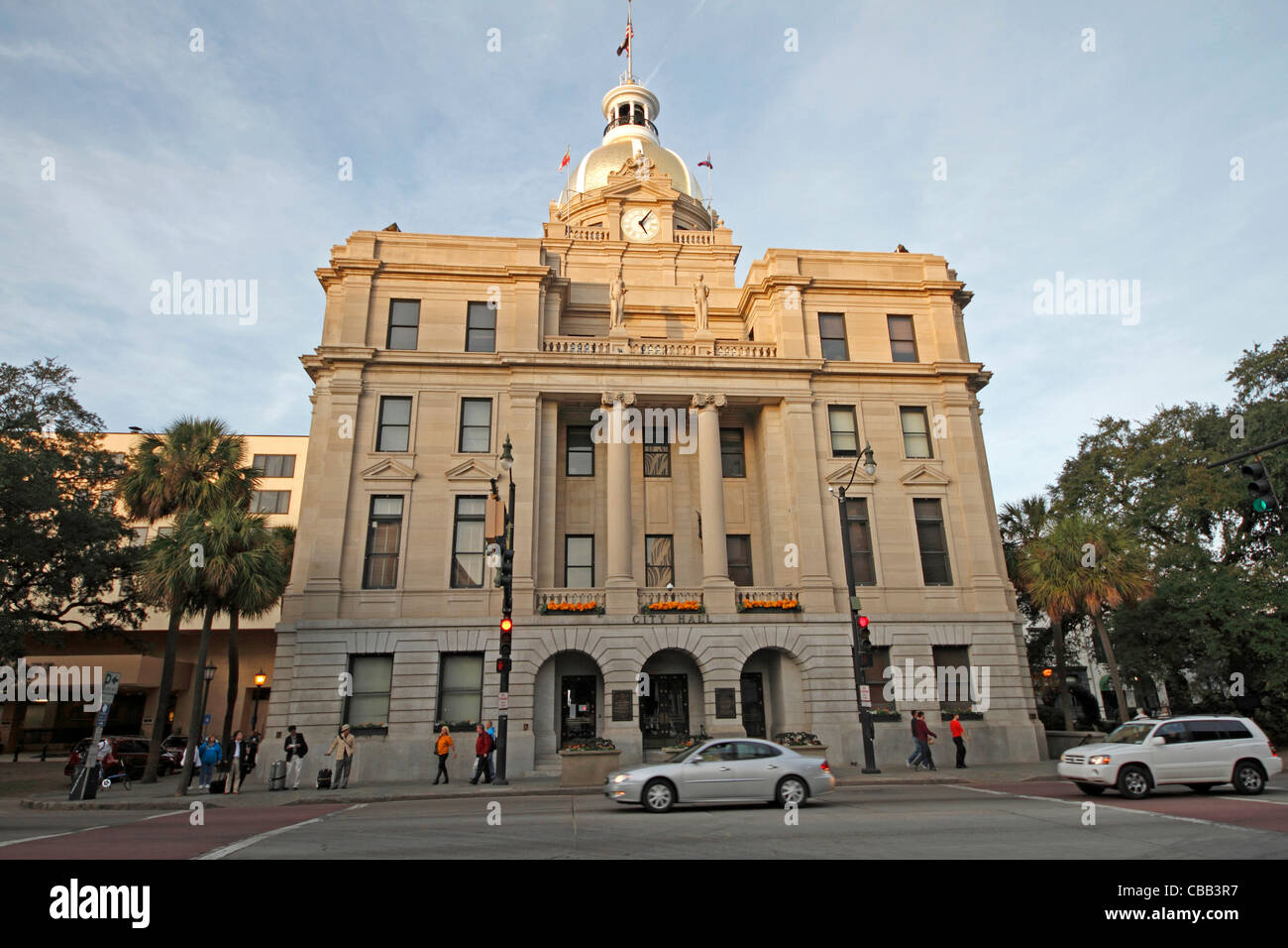 Savannah Rathaus, Savannah, Georgia Stockfoto