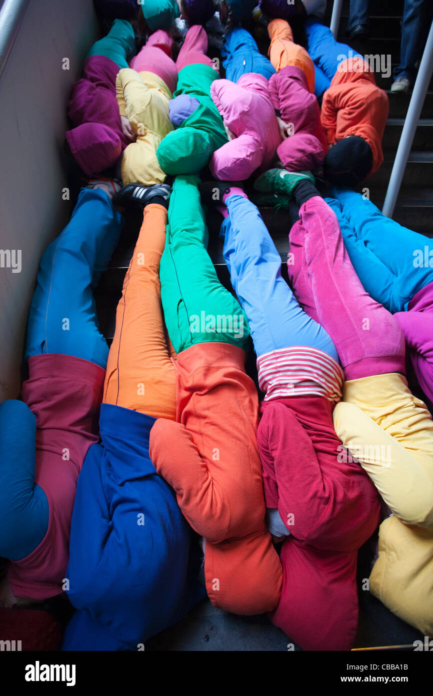 England, London, Southwark, Körper in urbanen Räumen zeigen Stockfoto