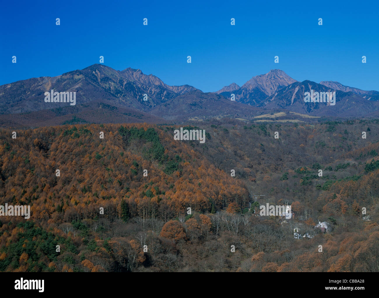 Yatsugatake Berge, Hokuto, Yamanashi, Japan Stockfoto