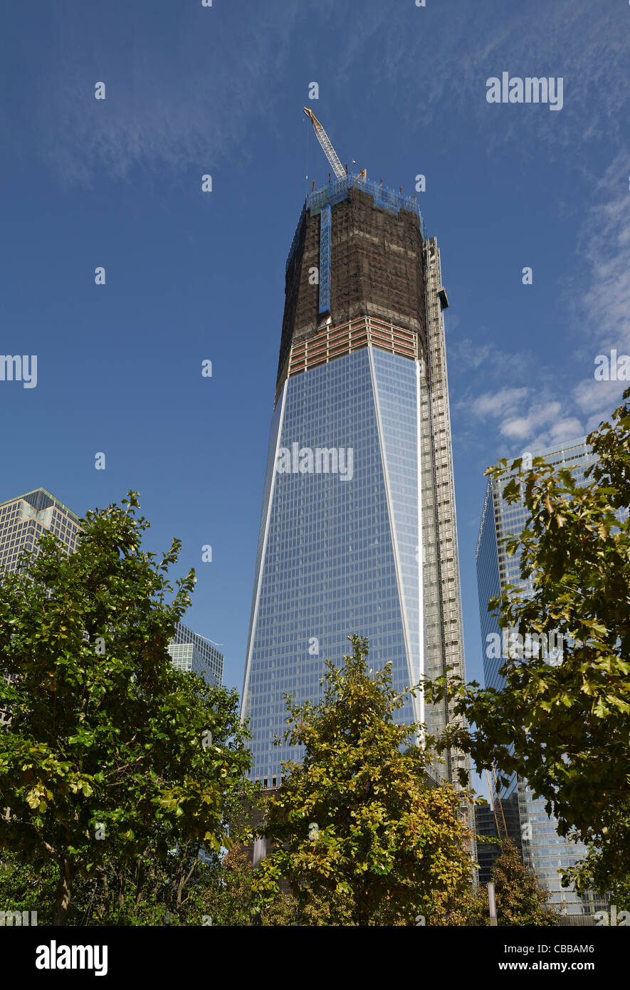 Freedom Tower und Tower 1, am Ground Zero, World Trade Center, New York Stockfoto