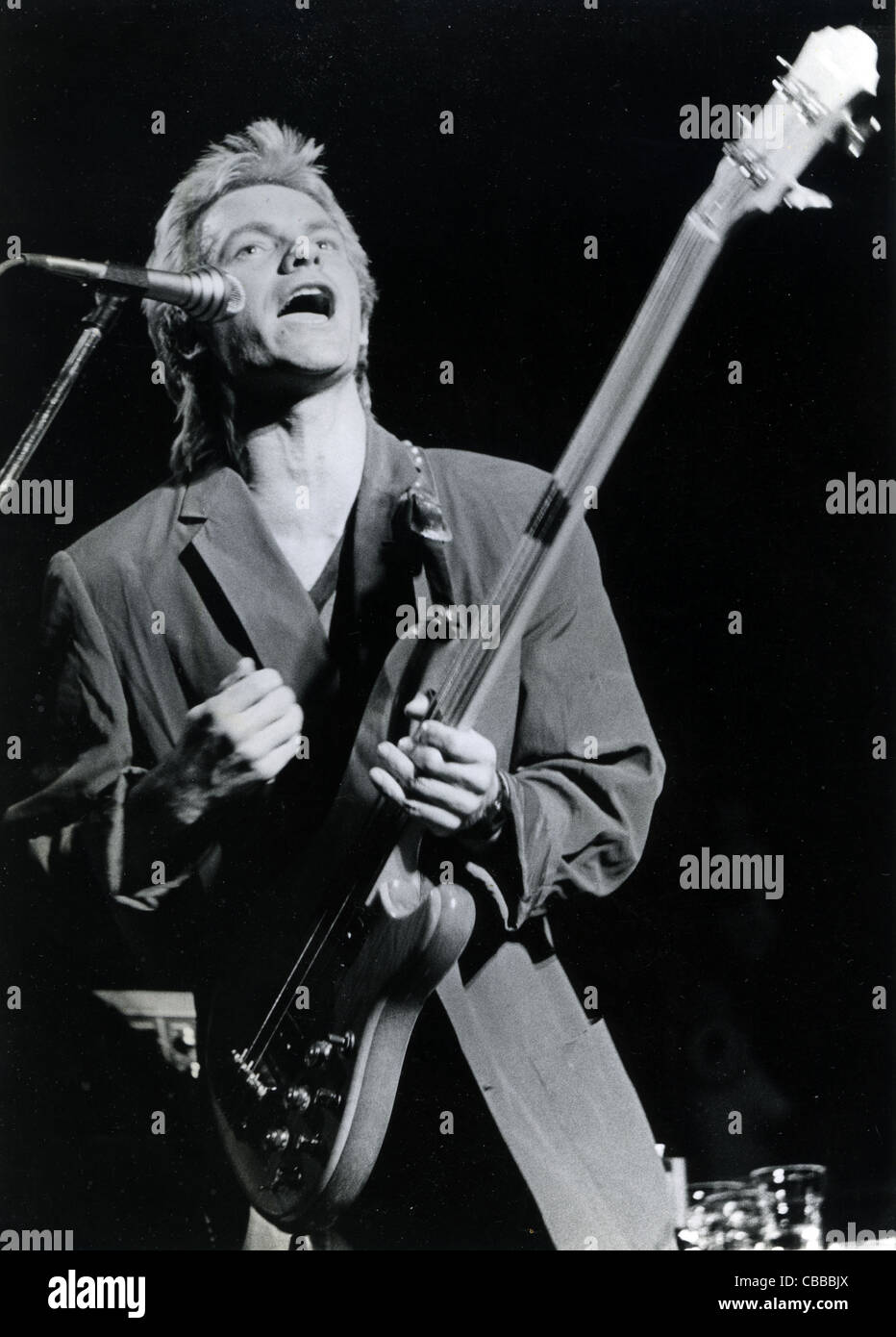 DIE Polizei UK Rock-Gruppe mit Sting im Jahr 1983. Foto Laurens van Houten Stockfoto