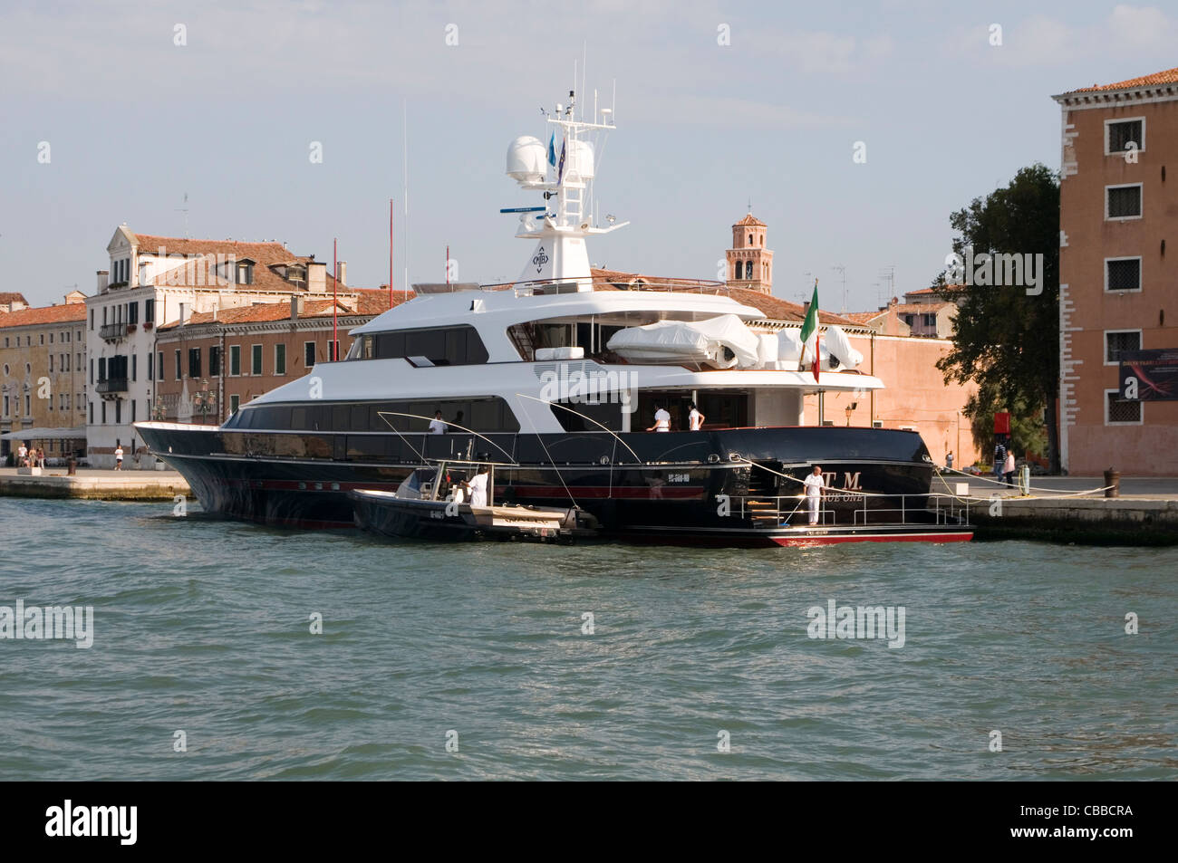 Superyacht Superyacht Yachten Superyachten Reichtum vermögende Boot Boote Luxus Stockfoto