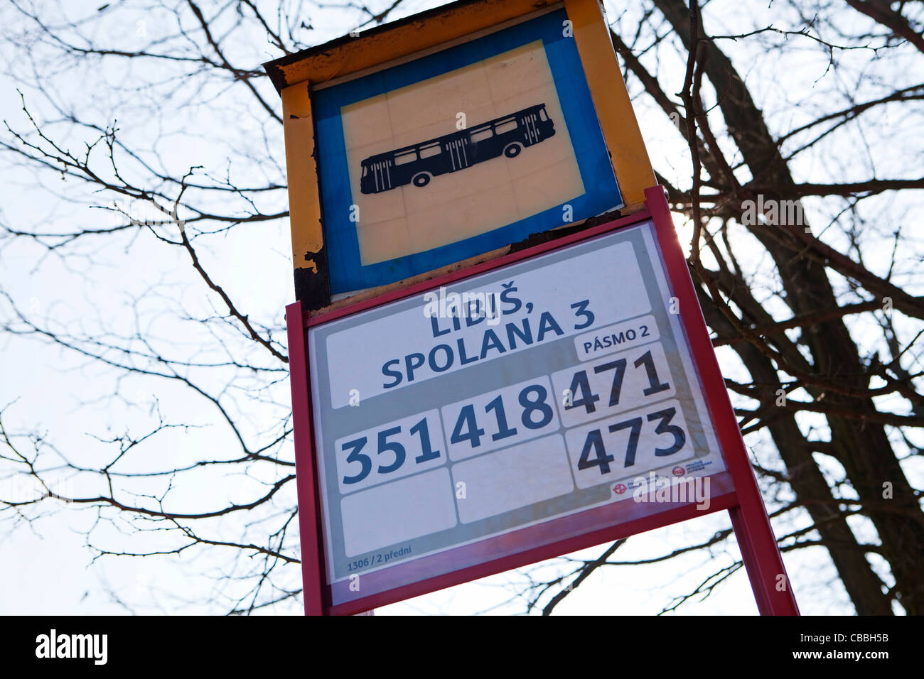Spolana A.s. - Büro, Verwaltungsgebäude. Spolana A.s. gehört zu den wichtigsten tschechischen Chemieunternehmen. Die Stockfoto
