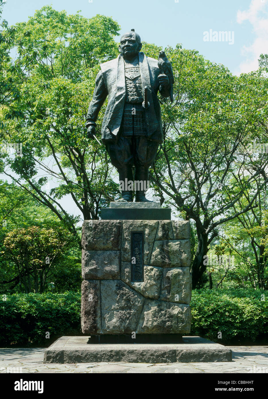 Statue von Tokugawa Ieyasu, Shizuoka, Shizuoka, Japan Stockfoto