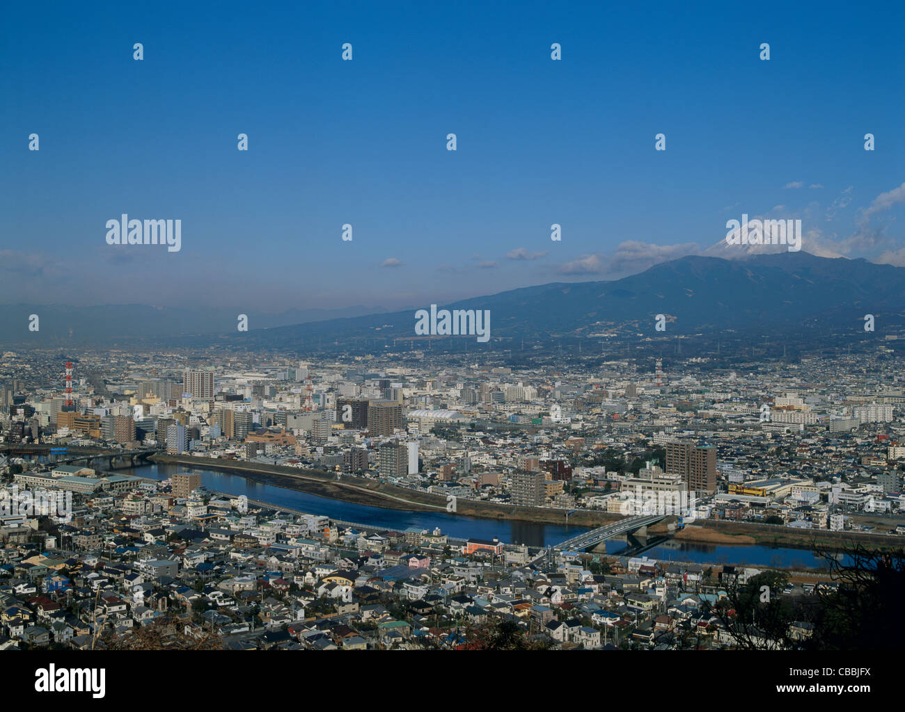 Stadtbild von Numazu, Shizuoka, Japan Stockfoto