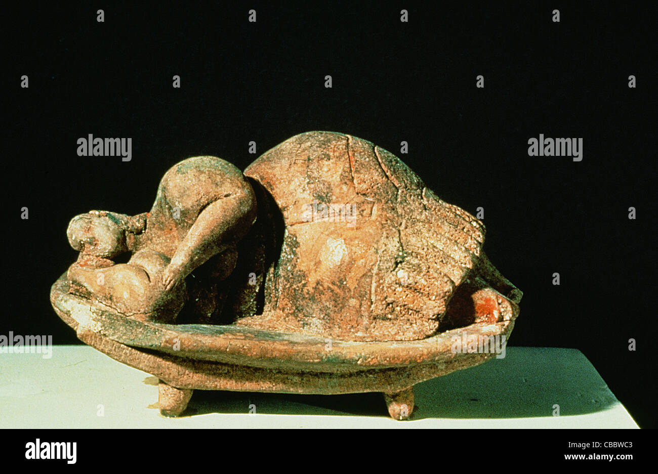 Die Statue der "Sleeping Lady', fand in der prähistorischen Hypogäum, ein UNESCO-Weltkulturerbe in Paola, Insel Malta Stockfoto
