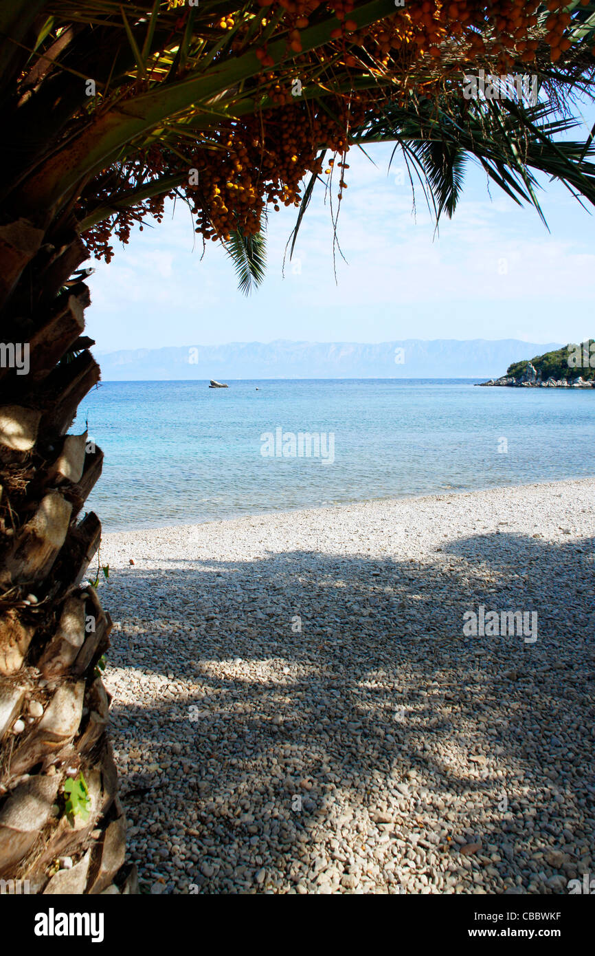 Camping am Vrila Campingplatz in Trpanj, Kroatien Stockfotografie - Alamy