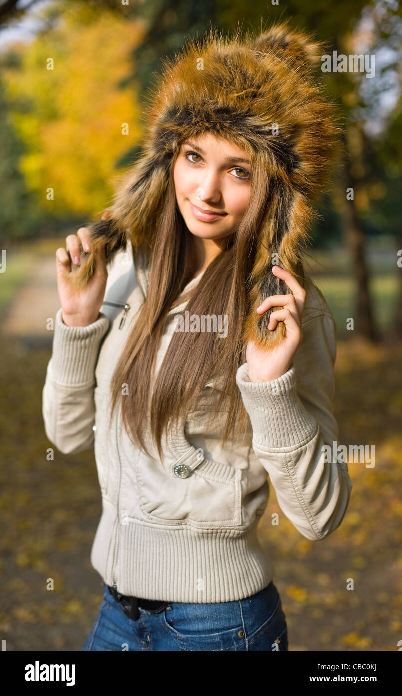 Portrait Russian Teen Model Blue Stockfotos And Portrait