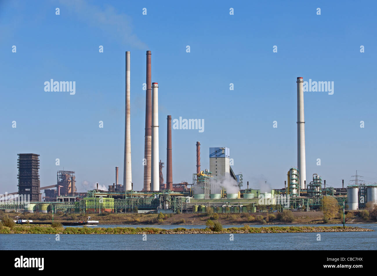 ThyssenKrupp Hüttenwerk, Duisburg, Nordrhein-Westfalen, Deutschland. Stockfoto